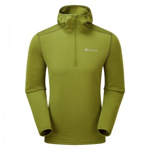 Bluza z Kapturem Montane Protium Lite Pull On Fleece Męskie Zielone | PB2035941