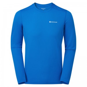 Koszulka Montane Dart Lite Long Sleeve Męskie Niebieskie | IP6495178