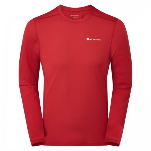 Koszulka Montane Dart Lite Long Sleeve Męskie Czerwone | ZK0925468