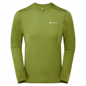 Koszulka Montane Dart Lite Long Sleeve Męskie Zielone | VO3721948