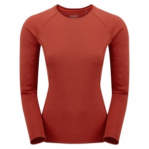 Koszulka Montane Dart Long Sleeve Damskie Czerwone | NQ9528314