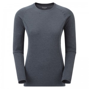 Koszulka Montane Dart Long Sleeve Damskie Granatowe | SI6581039