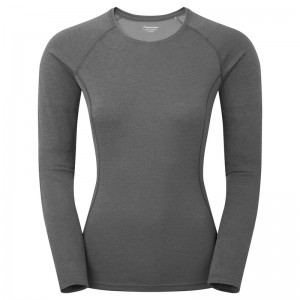 Koszulka Montane Dart Long Sleeve Damskie Ciemny Szare | QH6359401