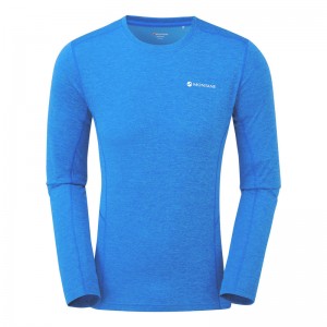 Koszulka Montane Dart Long Sleeve Męskie Niebieskie | IR4016837