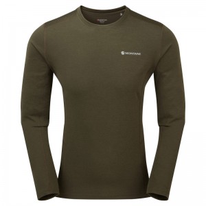 Koszulka Montane Dart Long Sleeve Męskie Ciemny Zielone | XJ2346510