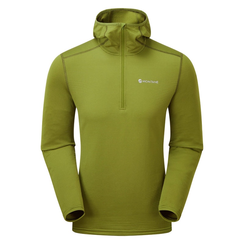 Bluza z Kapturem Montane Protium Lite Pull On Fleece Męskie Zielone | PB2035941