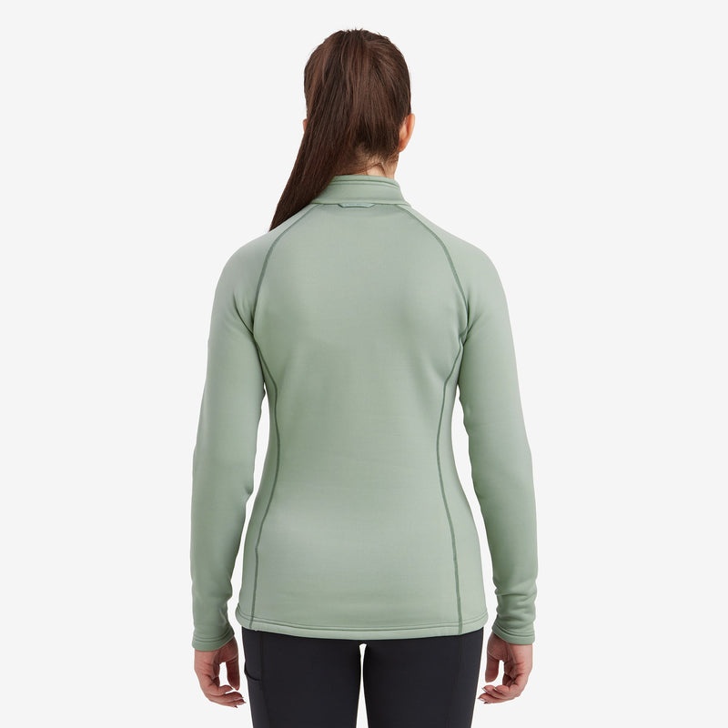 Bluzy Montane Fury Fleece Zip Pull-On Damskie Zielone | RD9072148