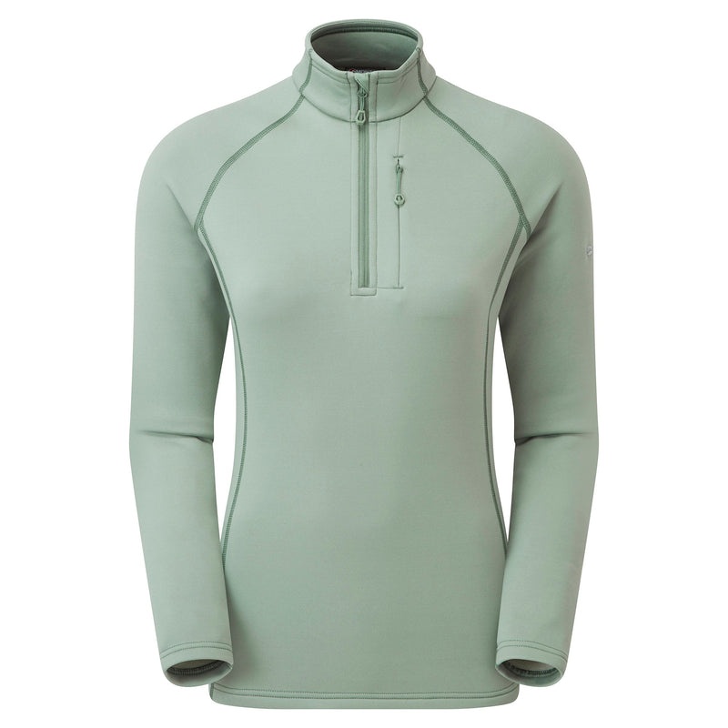 Bluzy Montane Fury Fleece Zip Pull-On Damskie Zielone | RD9072148