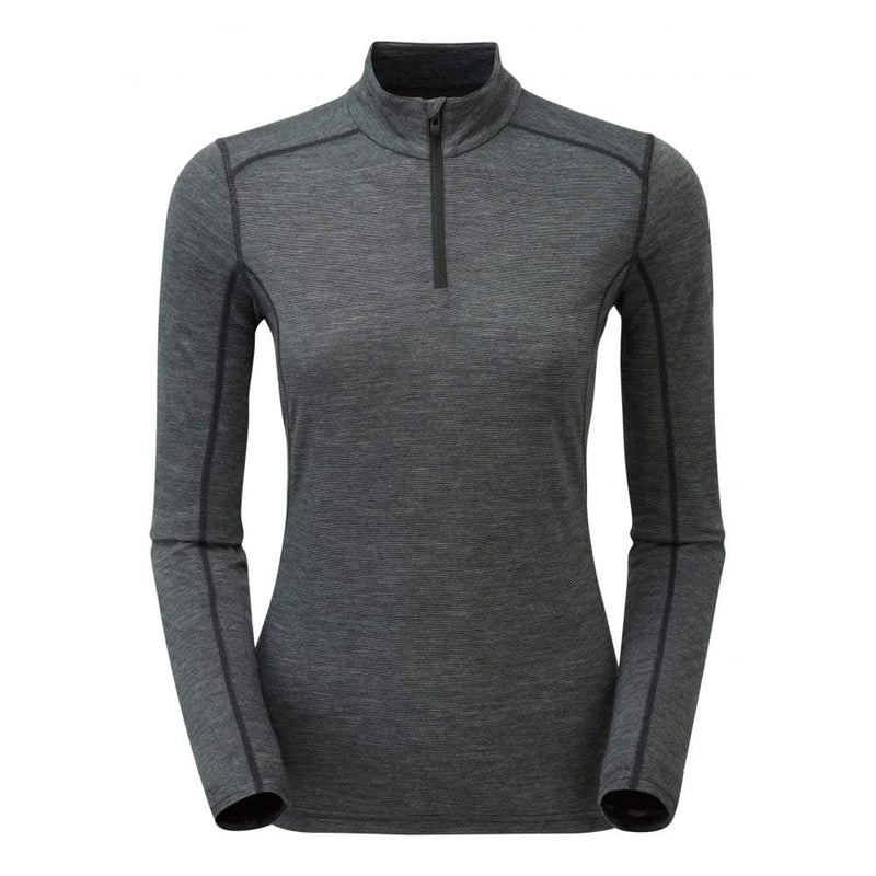 Bluzy Montane Primino 140 Zip Neck Baselayer Damskie Czarne | YT9835604