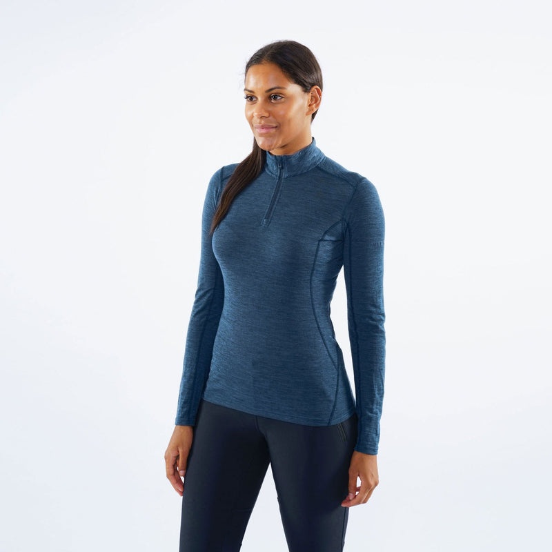 Bluzy Montane Primino 140 Zip Neck Baselayer Damskie Niebieskie | CS5762098