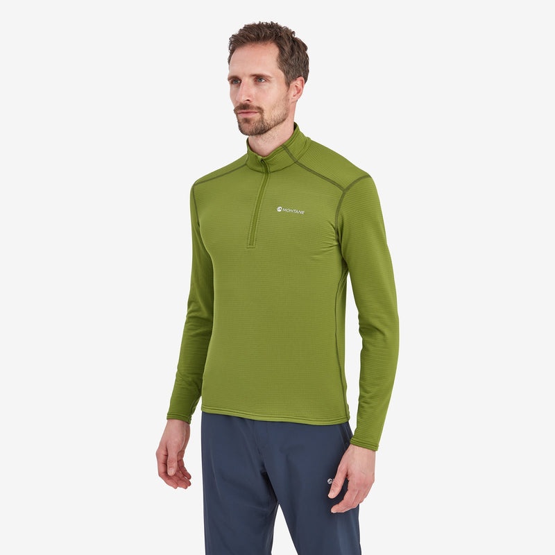 Bluzy Montane Protium Lite Pull On Fleece Męskie Zielone | EW2158943