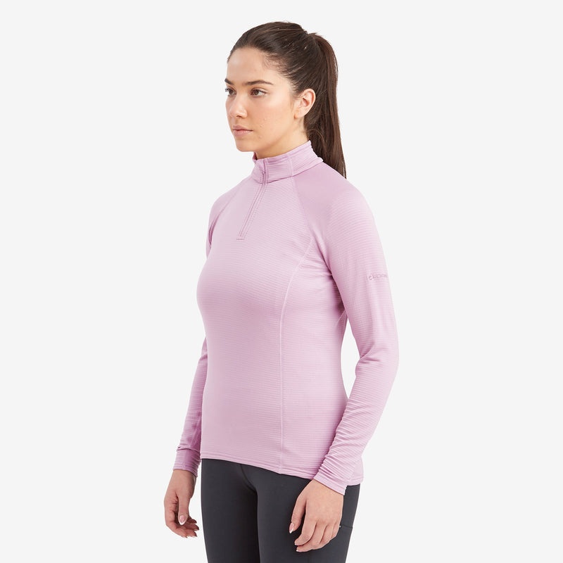 Bluzy Montane Protium Lite Pull On Fleece Damskie Różowe | FD9104532