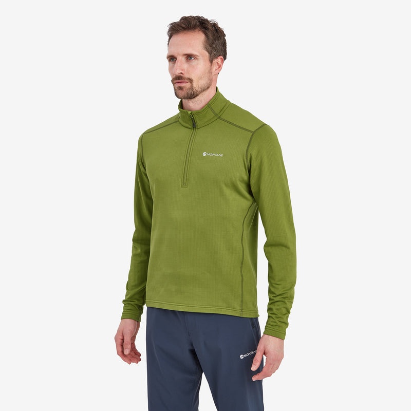 Bluzy Montane Protium Pull On Fleece Męskie Zielone | FY0654123