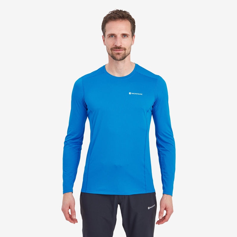 Koszulka Montane Dart Lite Long Sleeve Męskie Niebieskie | IP6495178