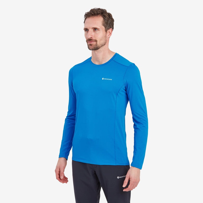 Koszulka Montane Dart Lite Long Sleeve Męskie Niebieskie | IP6495178