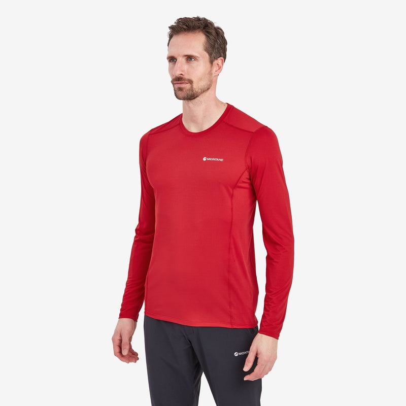 Koszulka Montane Dart Lite Long Sleeve Męskie Czerwone | ZK0925468