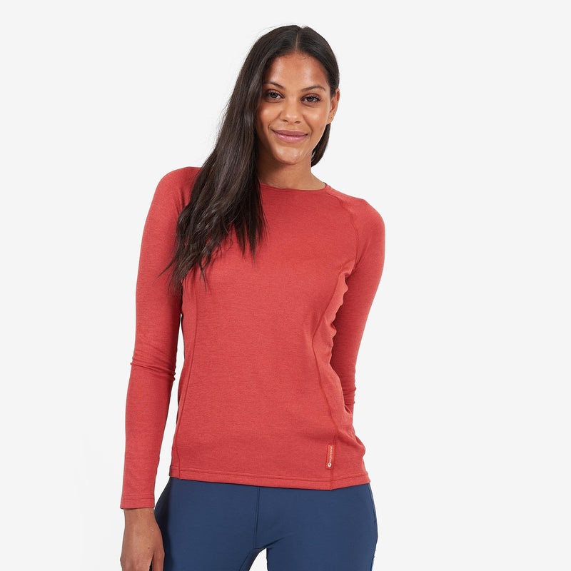 Koszulka Montane Dart Long Sleeve Damskie Czerwone | NQ9528314