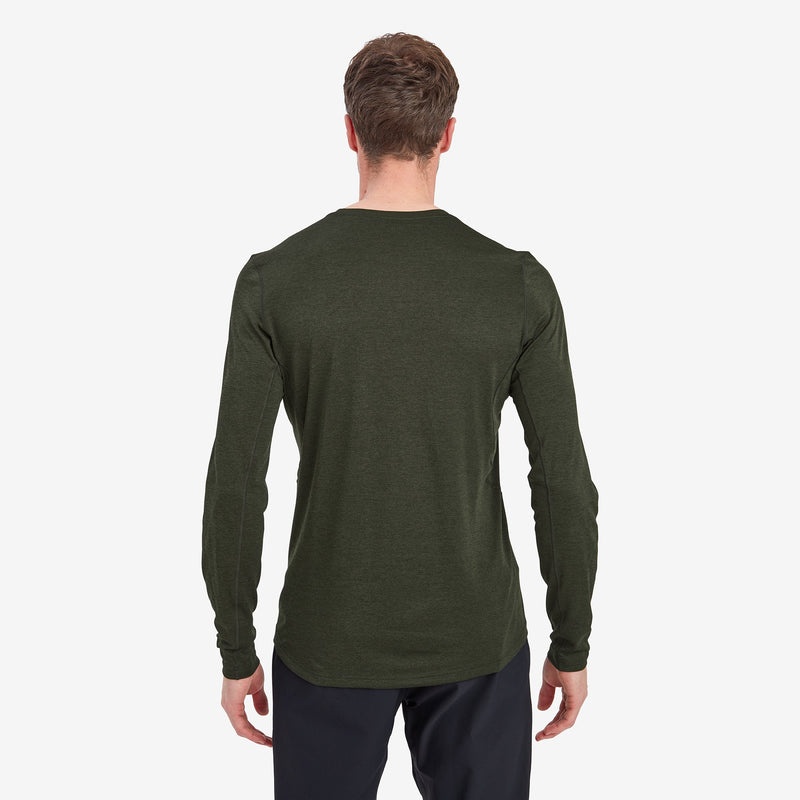 Koszulka Montane Dart Long Sleeve Męskie Ciemny Zielone | WZ7516243