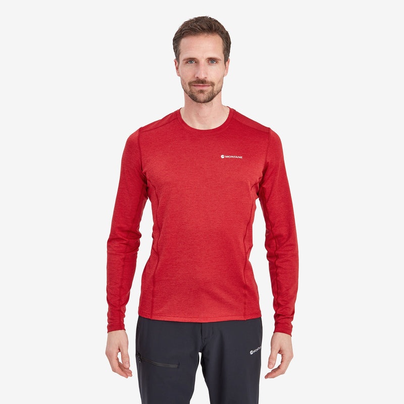 Koszulka Montane Dart Long Sleeve Męskie Czerwone | IB6820473