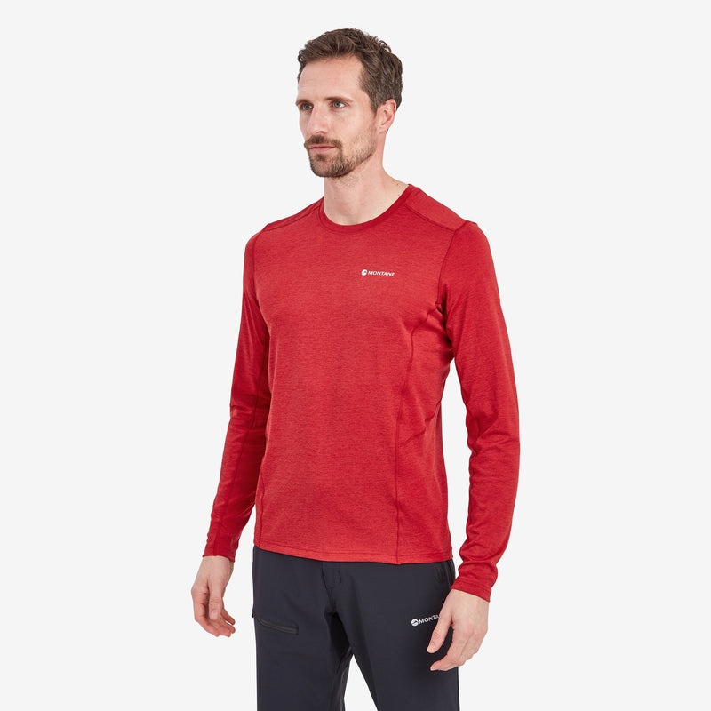 Koszulka Montane Dart Long Sleeve Męskie Czerwone | IB6820473