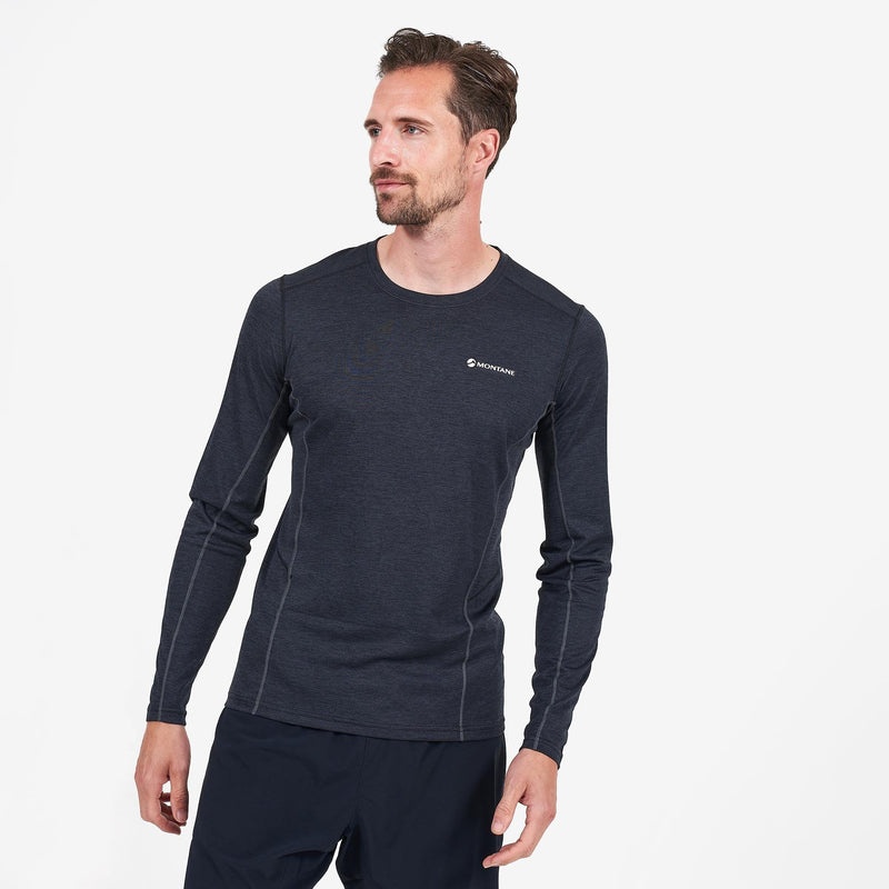 Koszulka Montane Dart Long Sleeve Męskie Czarne | XS1564390