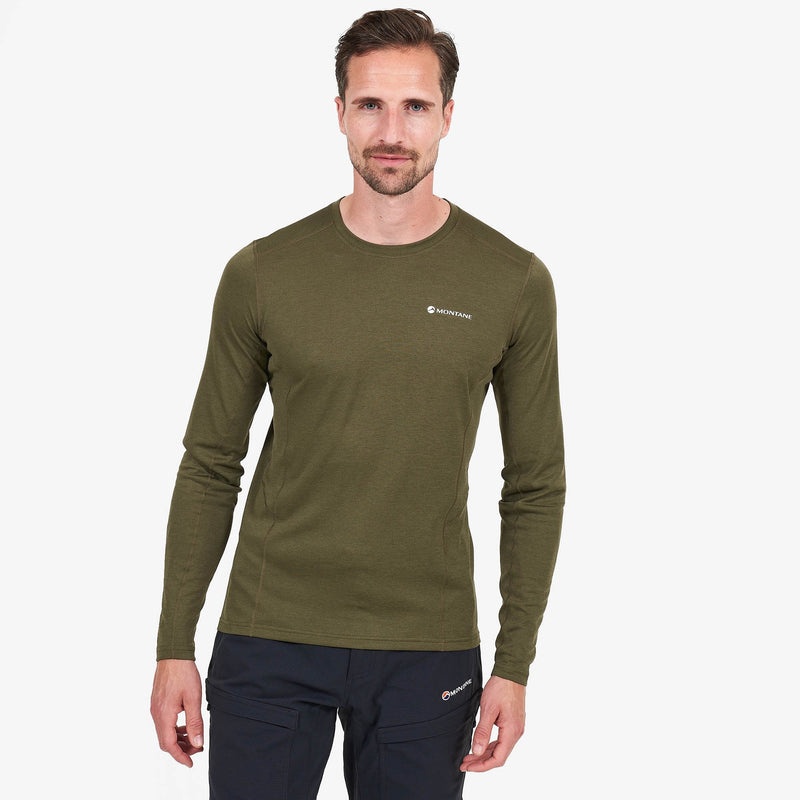 Koszulka Montane Dart Long Sleeve Męskie Ciemny Zielone | XJ2346510