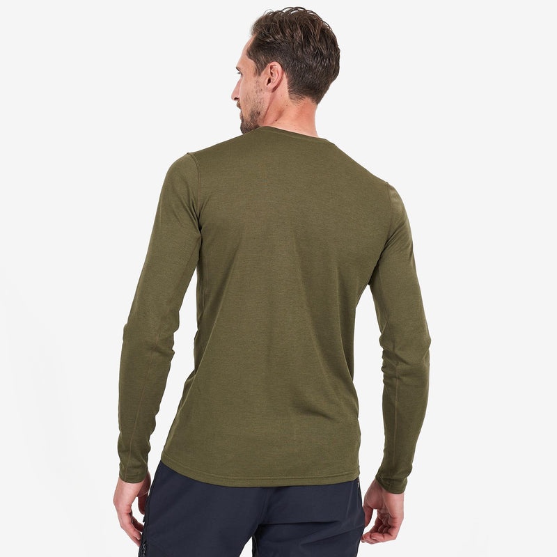 Koszulka Montane Dart Long Sleeve Męskie Ciemny Zielone | XJ2346510