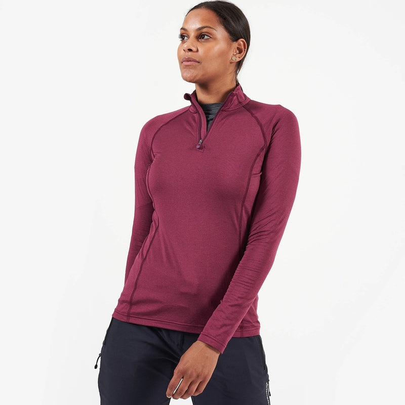 Koszulka Montane Dart Thermo Zip Neck Damskie Fioletowe | UJ0369271