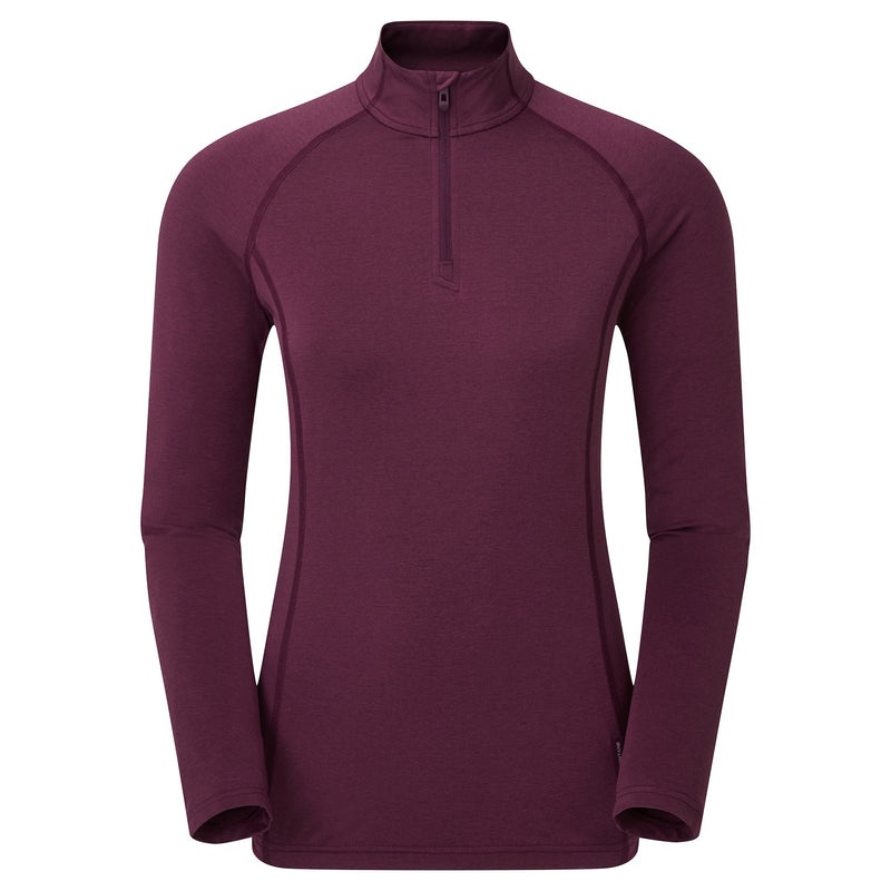 Koszulka Montane Dart Thermo Zip Neck Damskie Fioletowe | UJ0369271