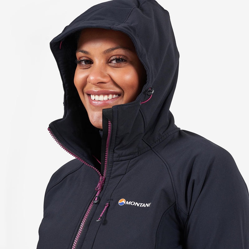 Kurtka Softshell Montane Krypton Damskie Czarne | EQ7538619