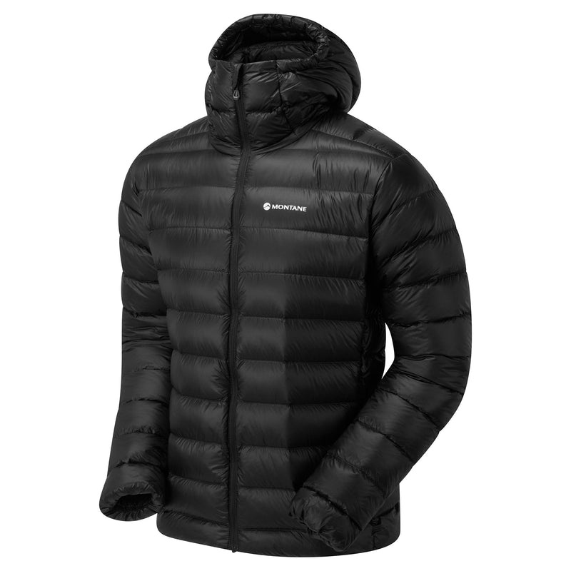 Kurtki Puchowe Montane Alpine 850 Lite Zakapturzony Męskie Czarne | MD3679158