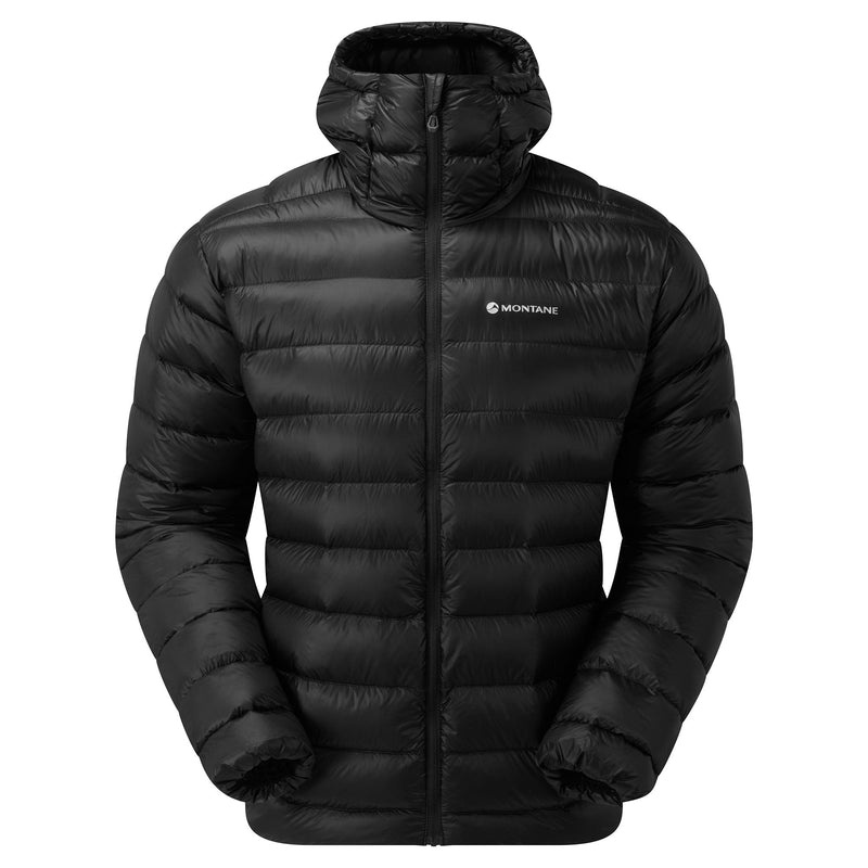 Kurtki Puchowe Montane Alpine 850 Lite Zakapturzony Męskie Czarne | MD3679158