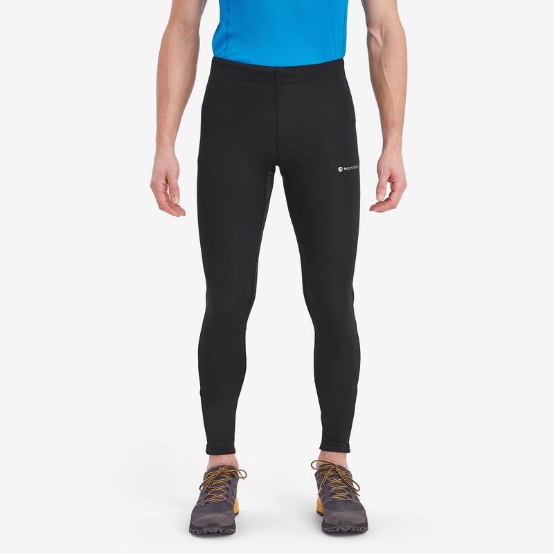 Legginsy Montane Slipstream Trailowe Biegania Męskie Czarne | IQ2913084