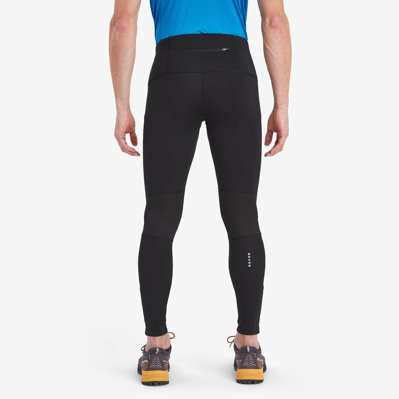 Legginsy Montane Slipstream Trailowe Biegania Męskie Czarne | IQ2913084