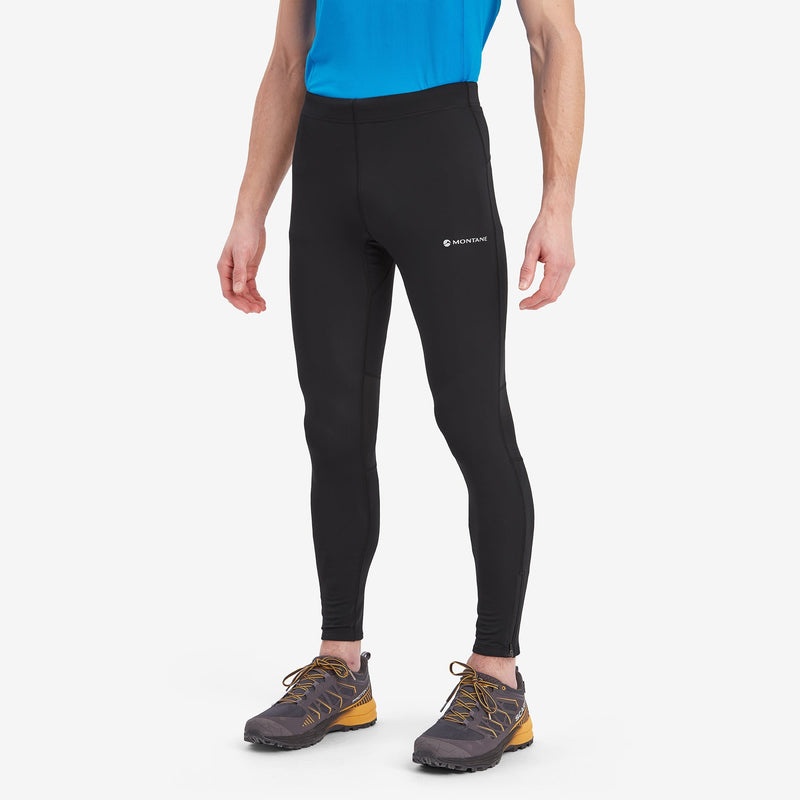 Legginsy Montane Slipstream Trailowe Biegania Męskie Czarne | IQ2913084