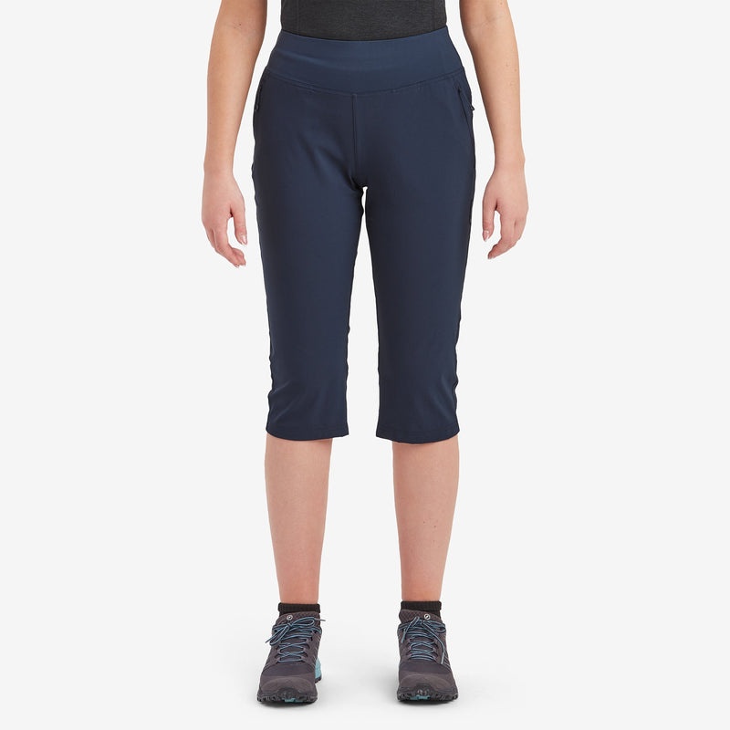 Legginsy Montane Tucana Lite Stretch Capri 3/4 Damskie Granatowe | GX6523071