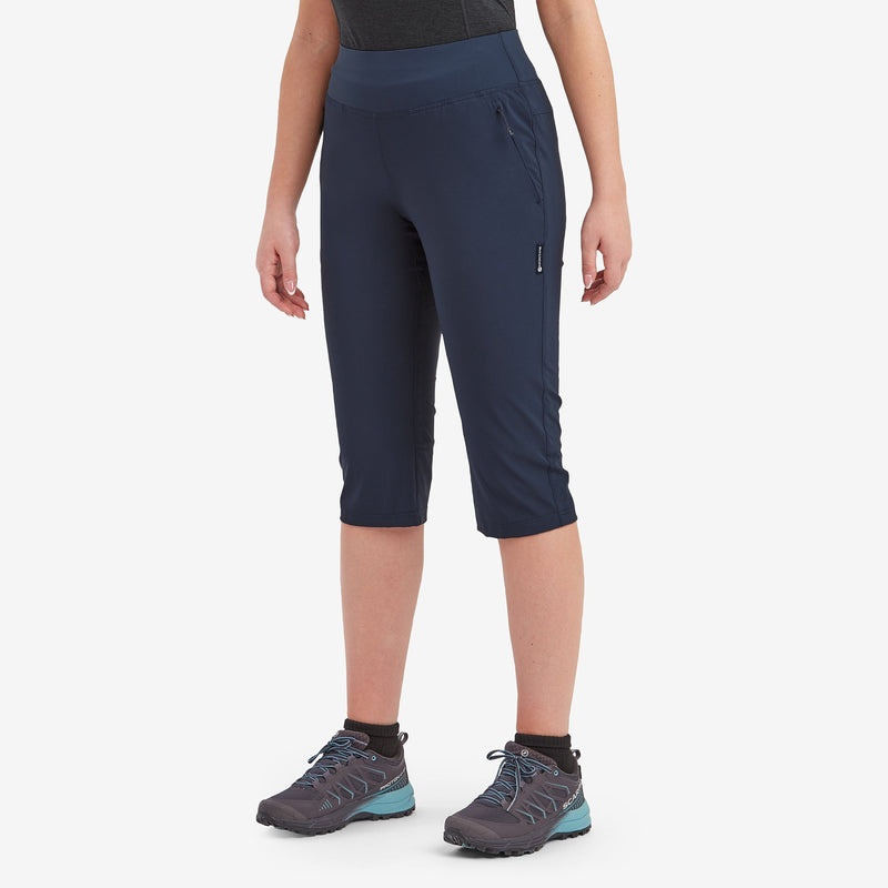 Legginsy Montane Tucana Lite Stretch Capri 3/4 Damskie Granatowe | GX6523071