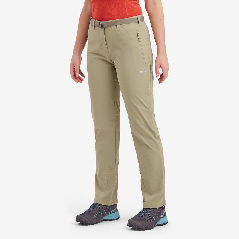 Spodnie Montane Terra Stretch Damskie Khaki | VA2613498