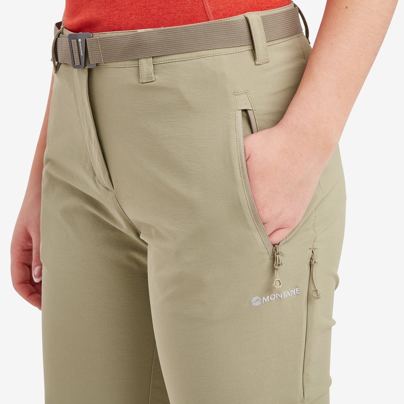 Spodnie Montane Terra Stretch Damskie Khaki | VA2613498